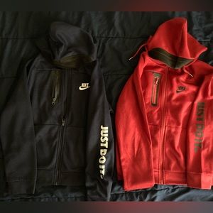 (Lot of 2) Nike kids jacket size (S) red and blue
